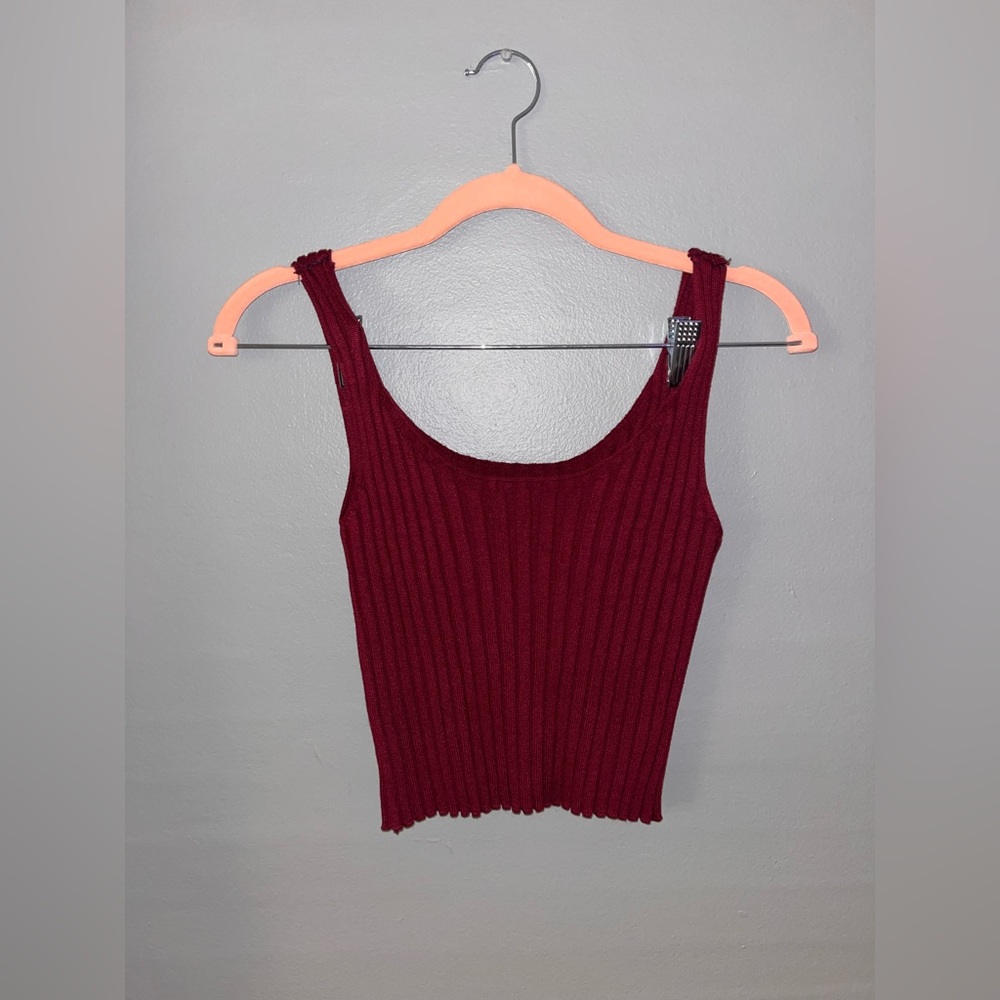 SHEIN Ribbed Cropped Tank